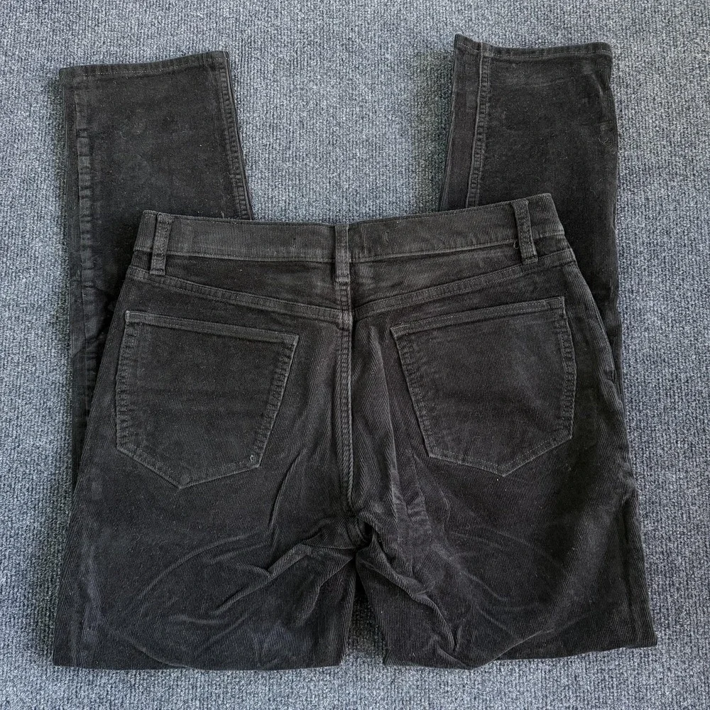 Banana Republic Pants Mens 31x32 Black‎ Corduroy Straight Leg Stretch Casual